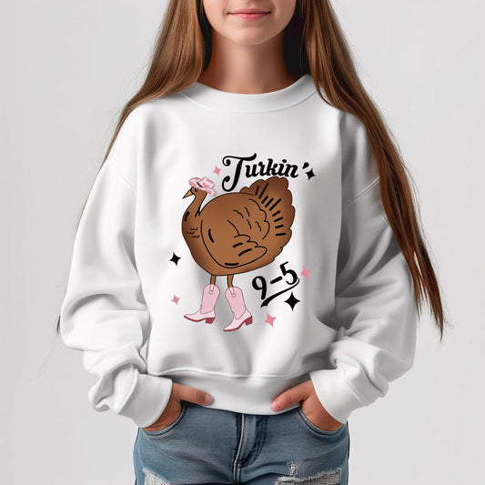 Turkin' 9 to 5 - Youth Crew Sweatshirt