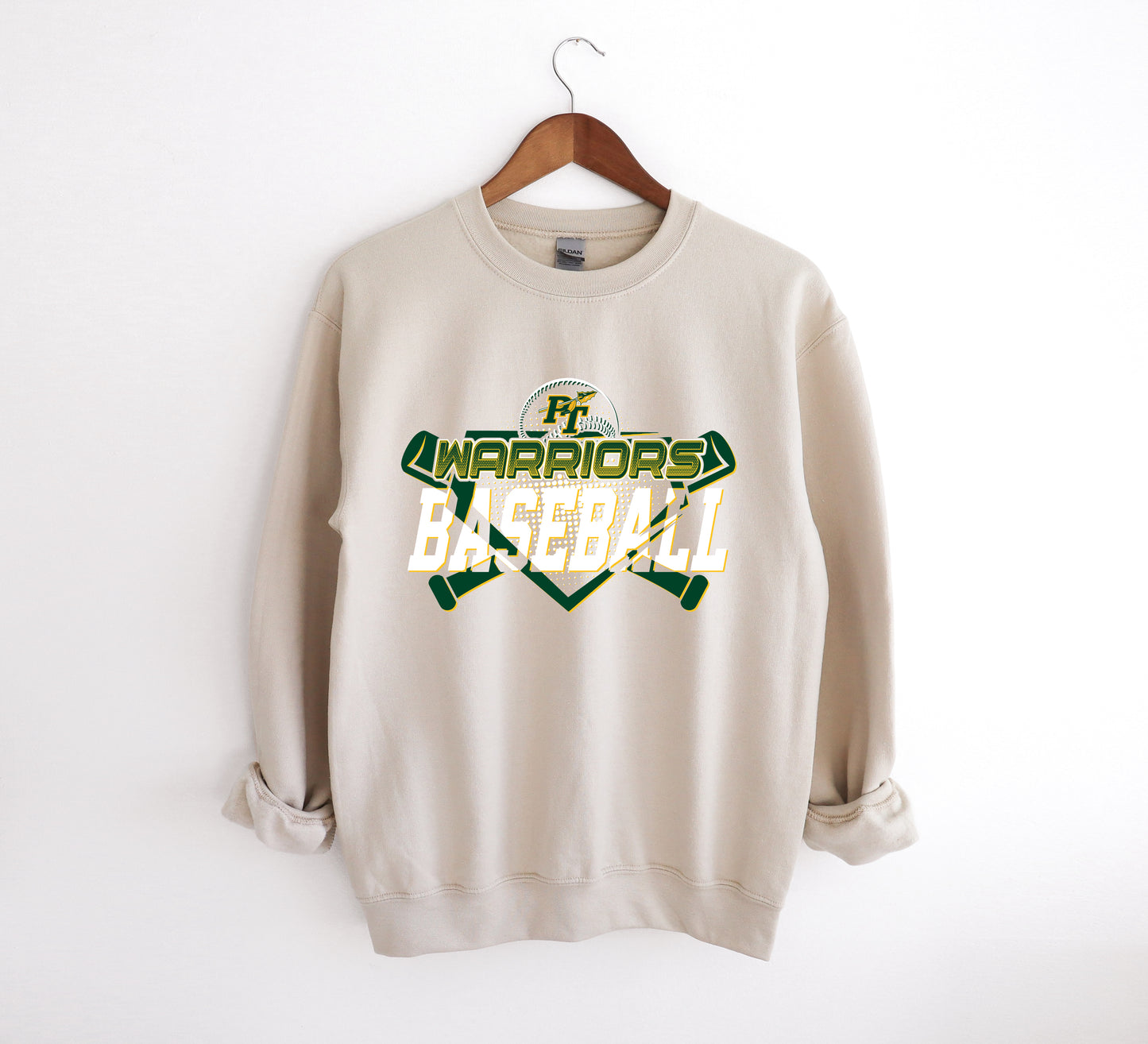 Warriors Baseball - Adult Crew Sweatshirt