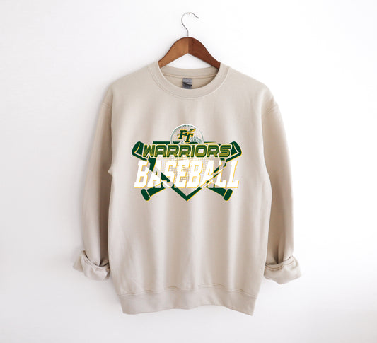Warriors Baseball - Adult Crew Sweatshirt