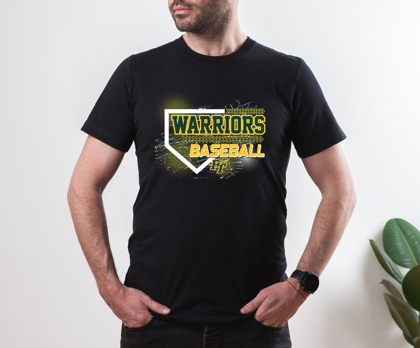 Warriors Baseball 2 - Adult T-Shirt