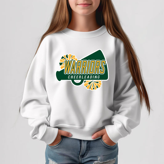 Warriors Cheerleading - Youth Crew Sweatshirt