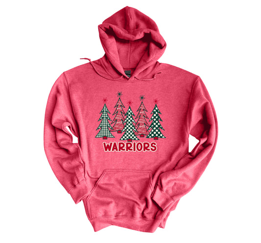 Warriors Christmas Trees - Adult Hoodie