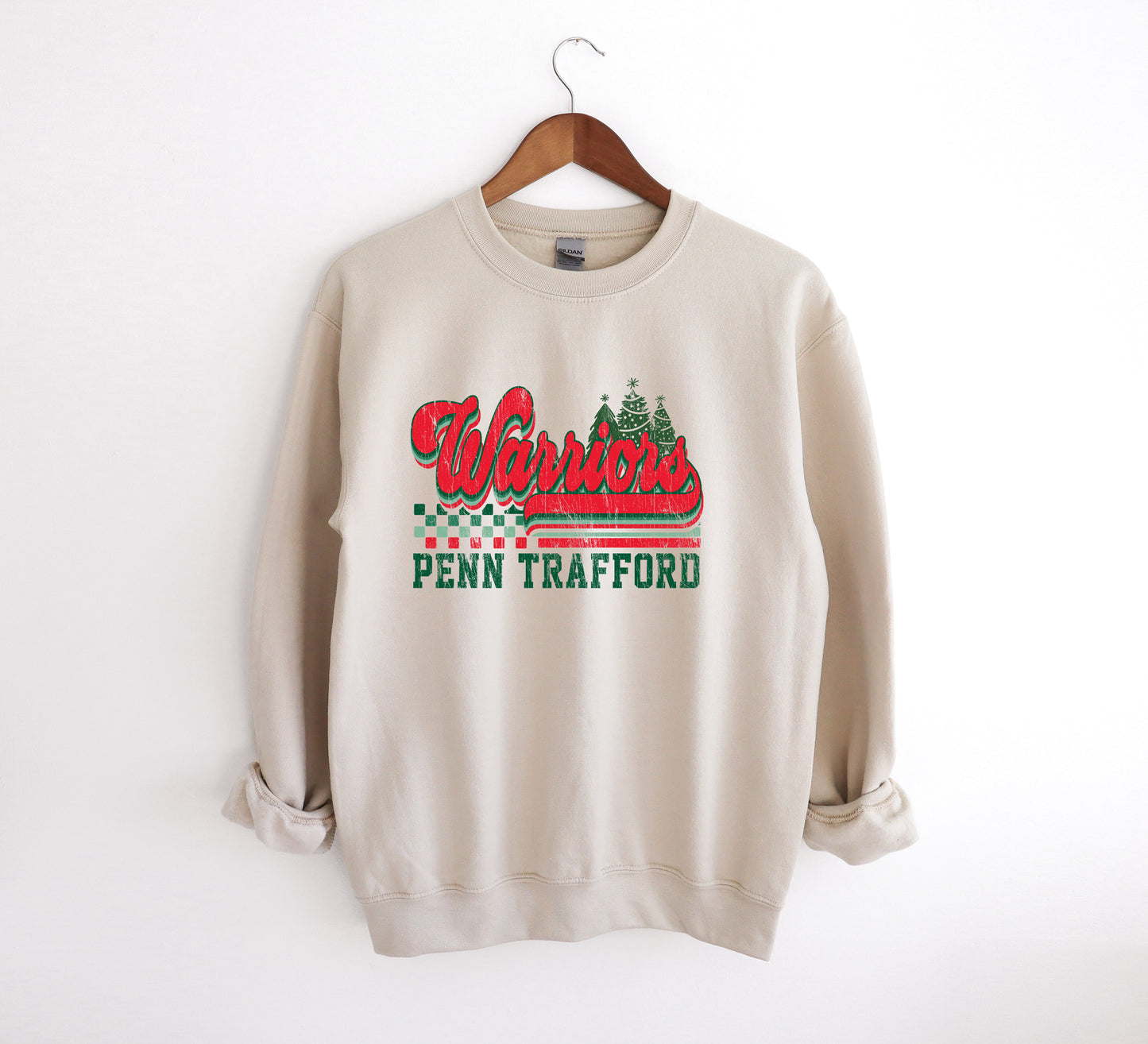 Warriors PT Christmas - Adult Crew Sweatshirt