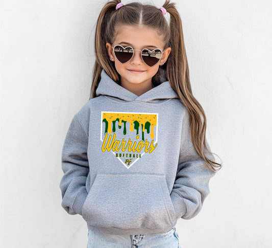 Warriors Softball Ice Cream - Youth Hoodie