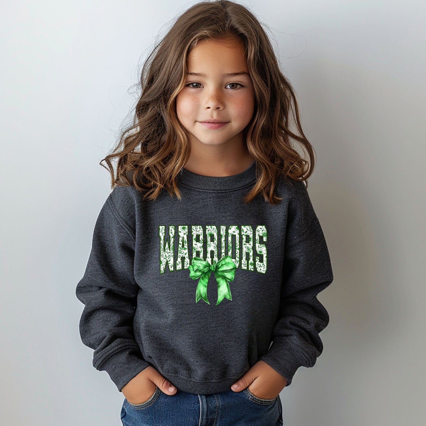 Warriors Toile - Youth Crew Sweatshirt