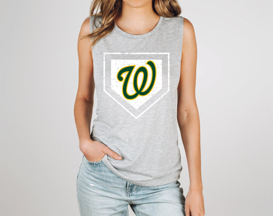 Warriors Travel Plate - Muscle Tank
