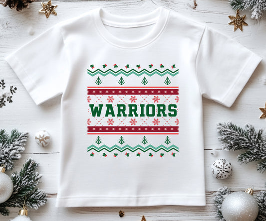 Warriors Ugly Christmas Sweater - Toddler T-Shirt