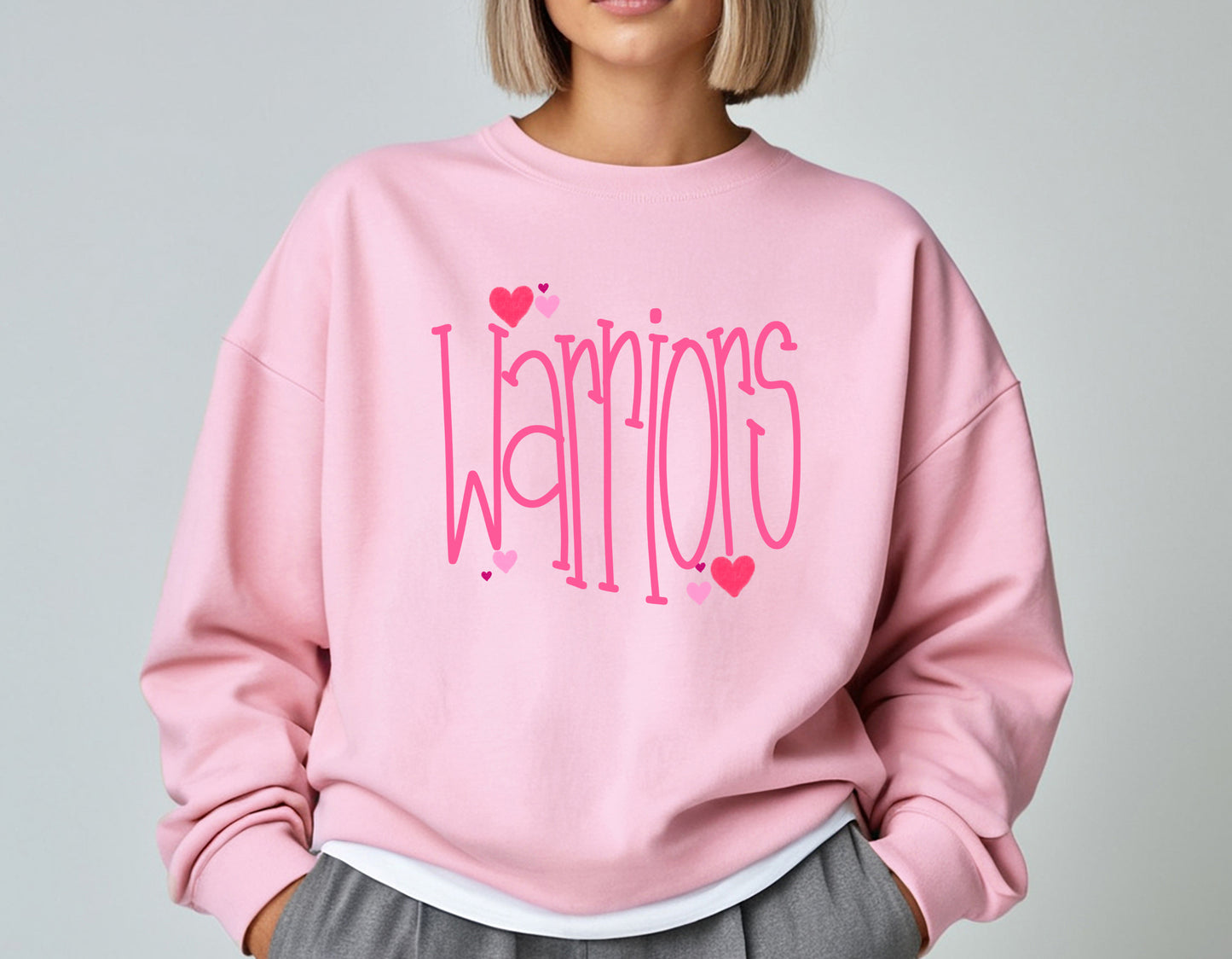 Warriors Valentines - Adult Crew Sweatshirt