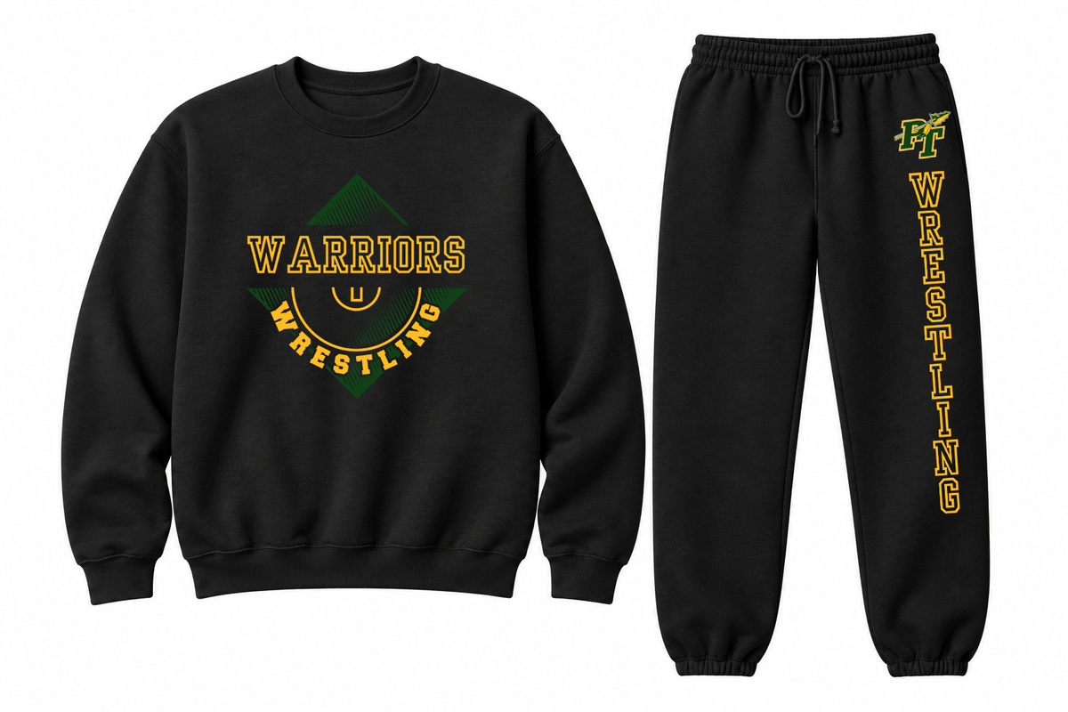Warriors Wrestling Sweatsuit Set - Adult & Youth Crew Only