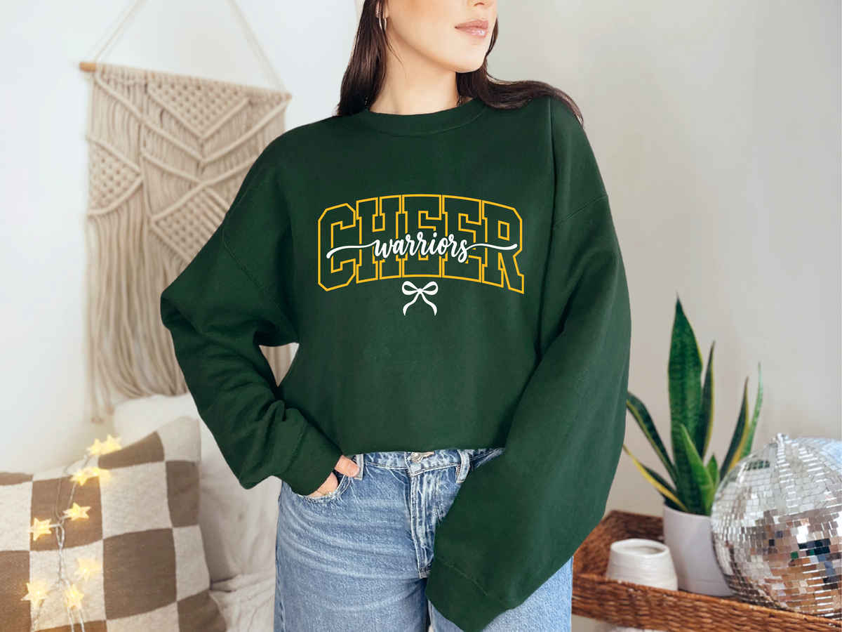 Warriors Cheer 2 - Adult Crew Sweatshirt