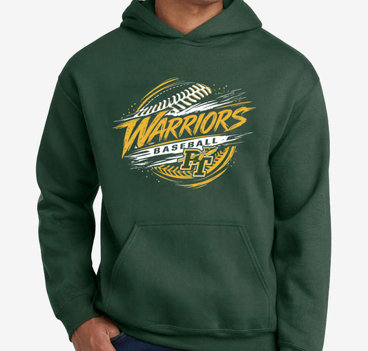 Warriors Baseball 6 - Adult Hoodies
