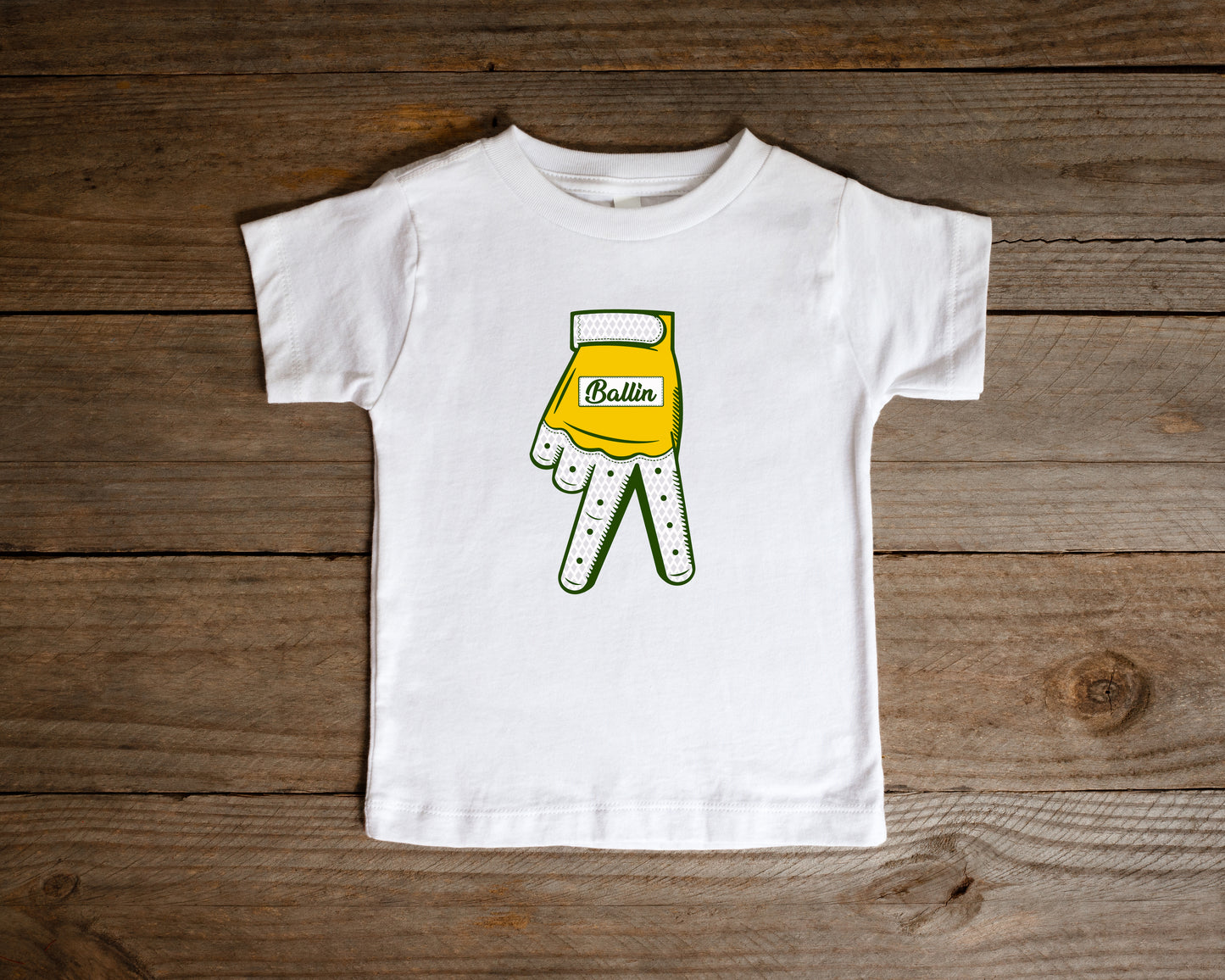 Gold Batting Glove - Toddler T-Shirt