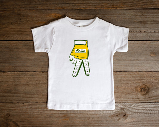 Gold Batting Glove - Toddler T-Shirt