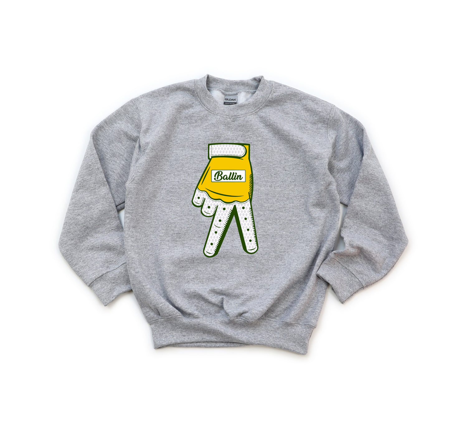 Gold Batting Glove - Youth Crew Sweatshirt