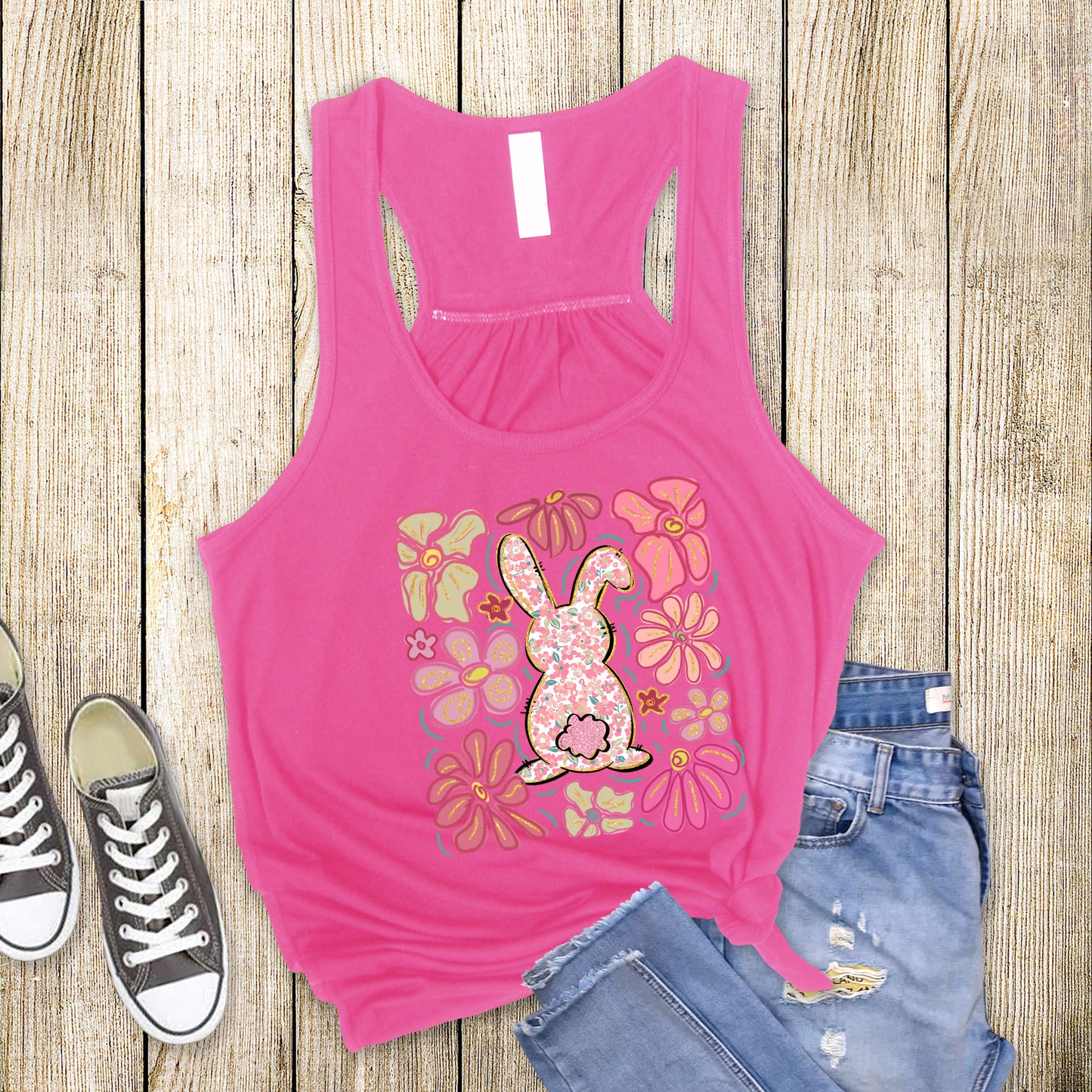 Boho Bunny - Flowy Tank