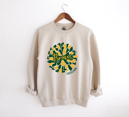 Braves Cheer - Adult Crew Sweatshirt