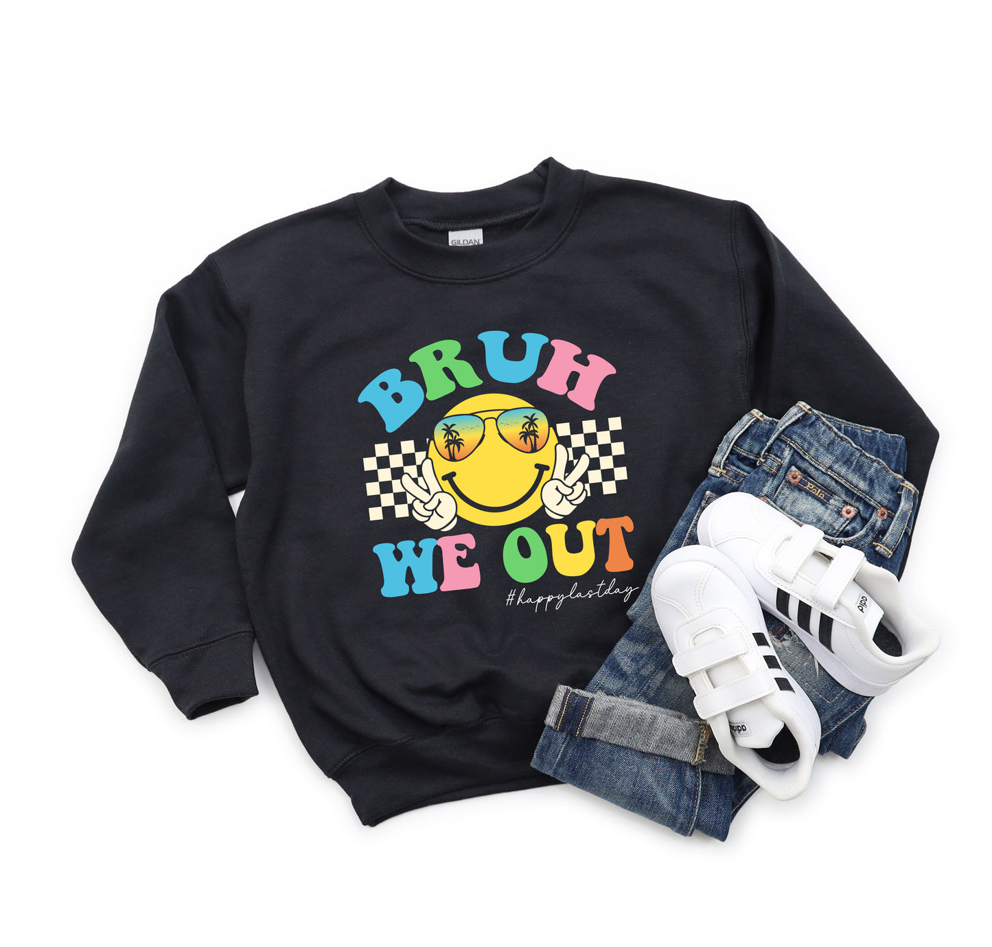 Bruh, We Out - Youth Crew Sweatshirt