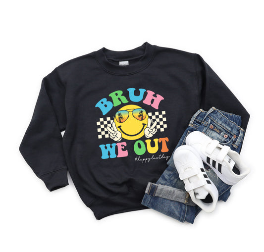 Bruh, We Out - Youth Crew Sweatshirt