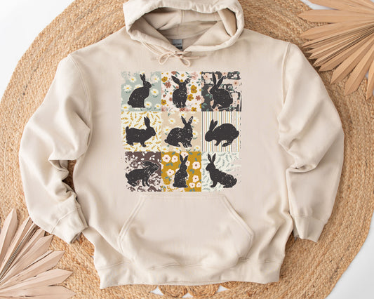 Bunny Quilt - Adult Hoodie