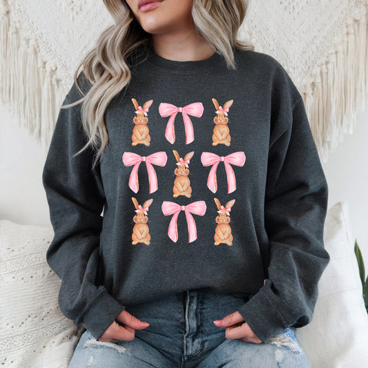 Coquette Bunny - Adult Crew Sweatshirt