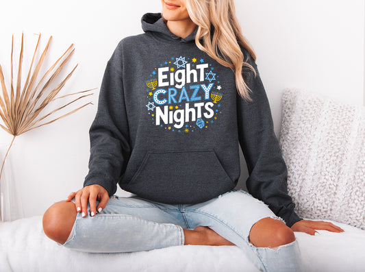 Eight Crazy Nights - Adult Hoodie