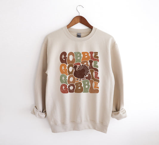 Gobble Gobble - Adult Crew Sweatshirt