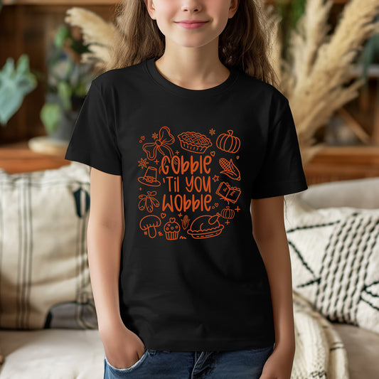 Gobble til you Wobble - Youth T-Shirt