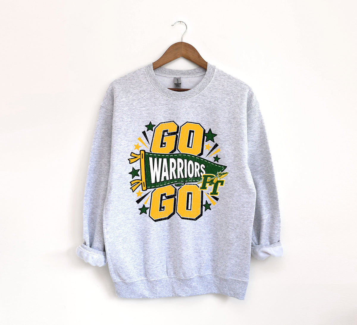 Go Warriors Go - Adult Crew Sweatshirt