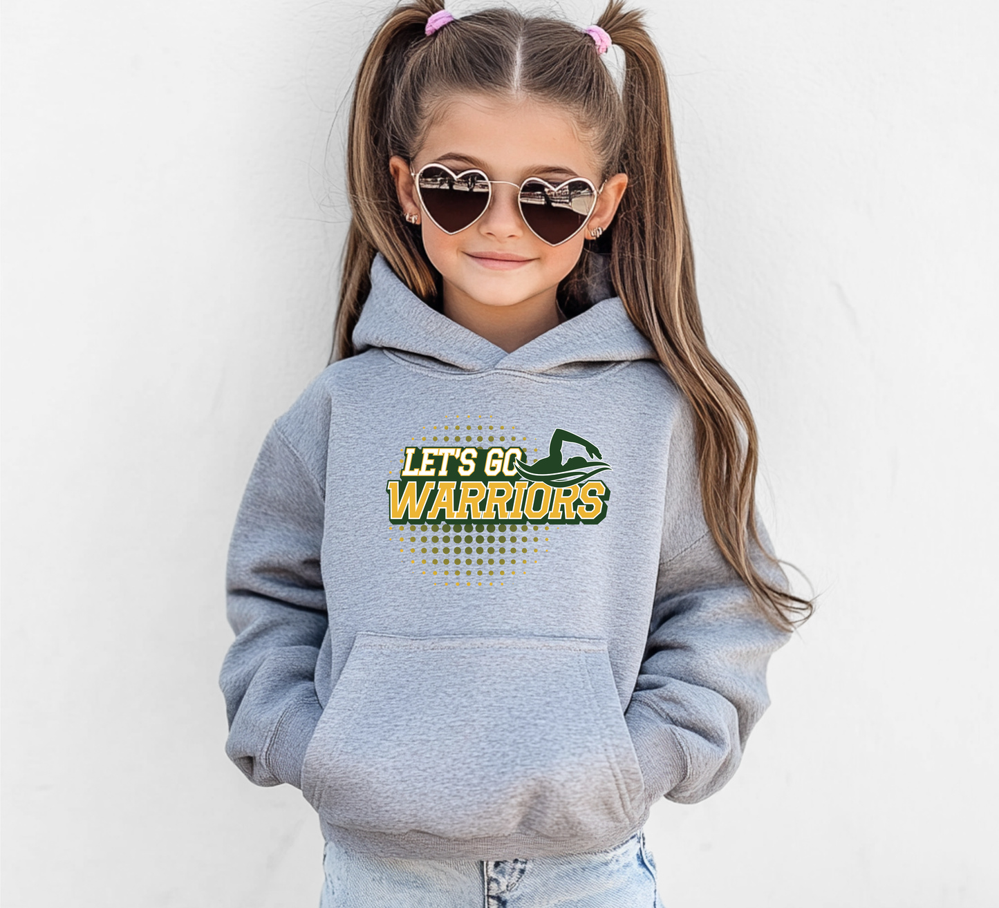 Go Warriors Swim - Youth Hoodie