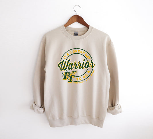 Great Day To Be A Warrior Harrison Park - Adult Crew Sweatshirt