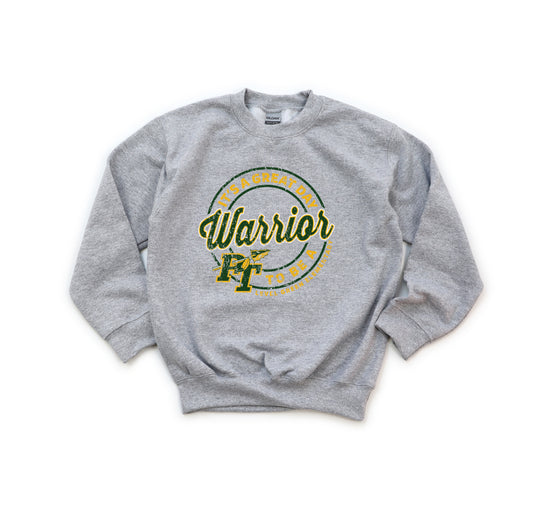 Great Day Level Green - Youth Crew Sweatshirt