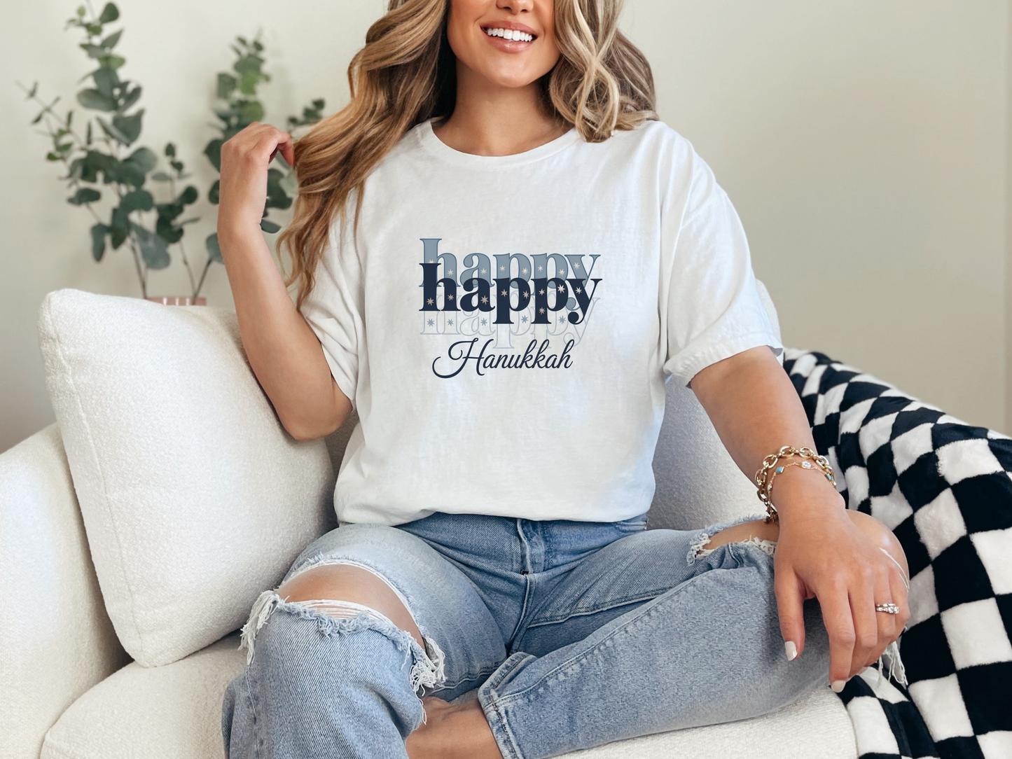 Happy Hanukkah 3 - Adult Unisex T-Shirt