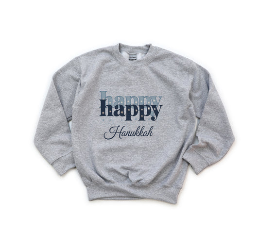 Happy Hanukkah 3 - Youth Crew Sweatshirt