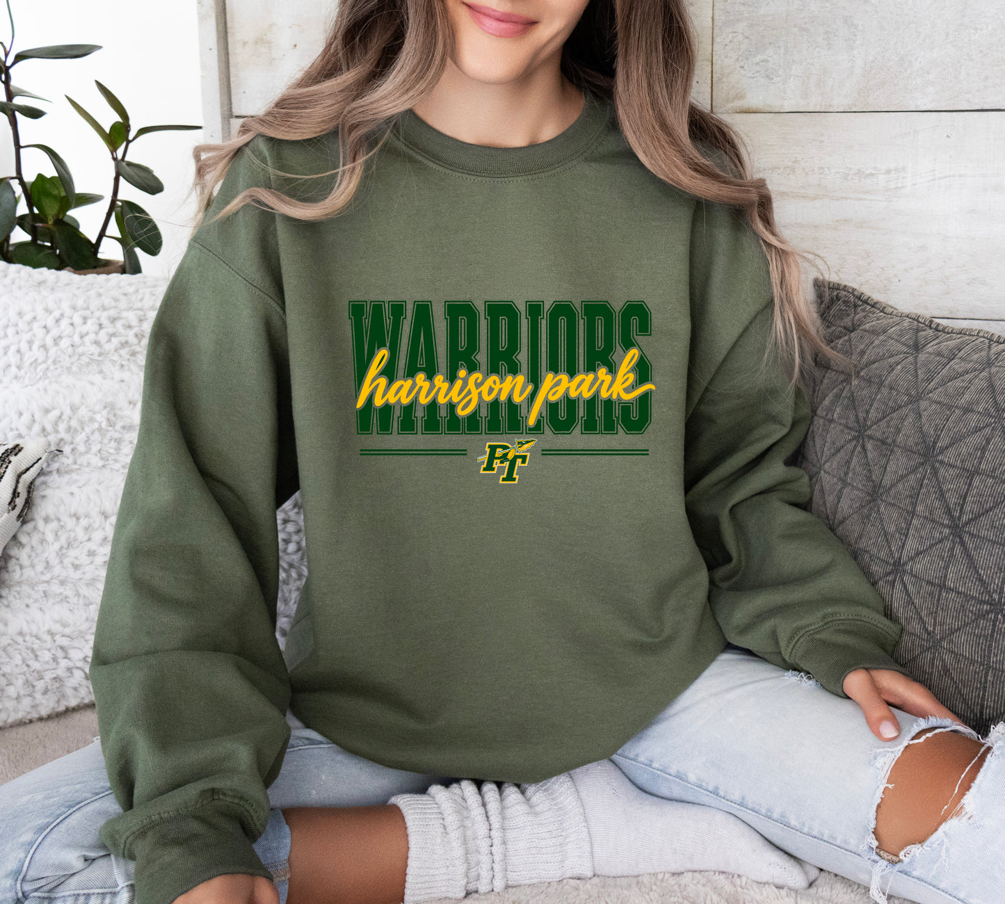Harrison Park Warriors - Adult Crew Sweatshirt