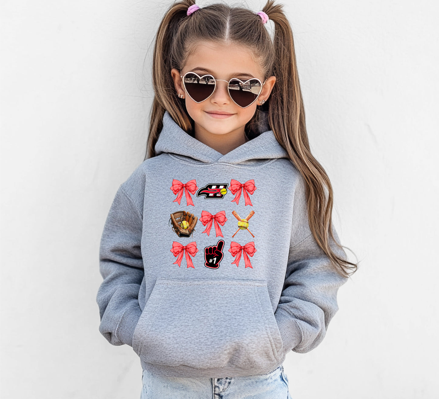 Heat Coquette Bows - Youth Hoodie
