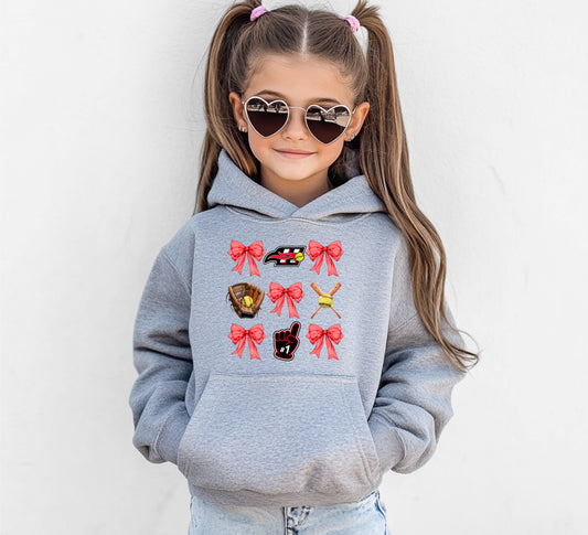 Heat Coquette Bows - Youth Hoodie