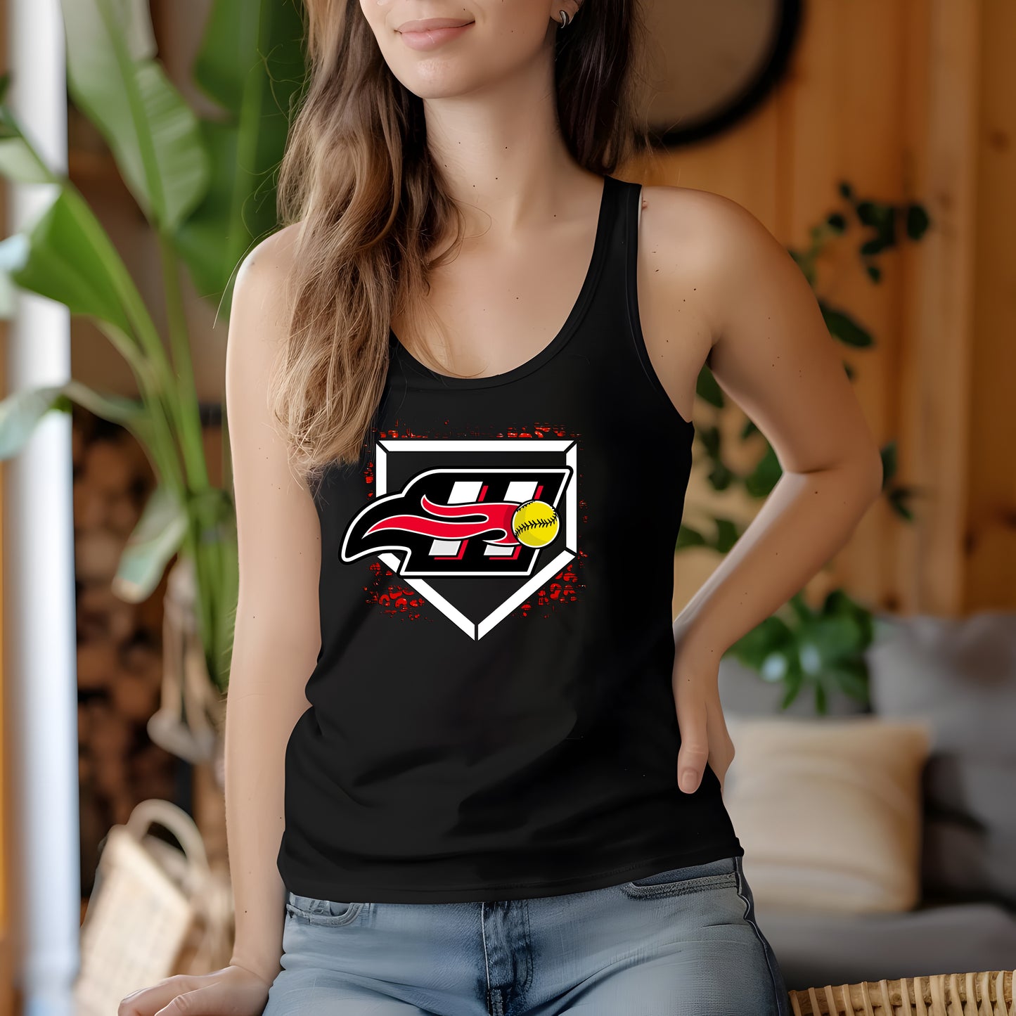 Heat Leopard Plate - Flowy Tank