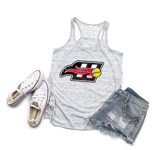 Heat Logo 1 Distressed - Flowy Tank