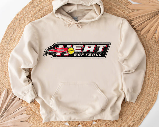 Heat Logo 2 Distressed - Adult Hoodie
