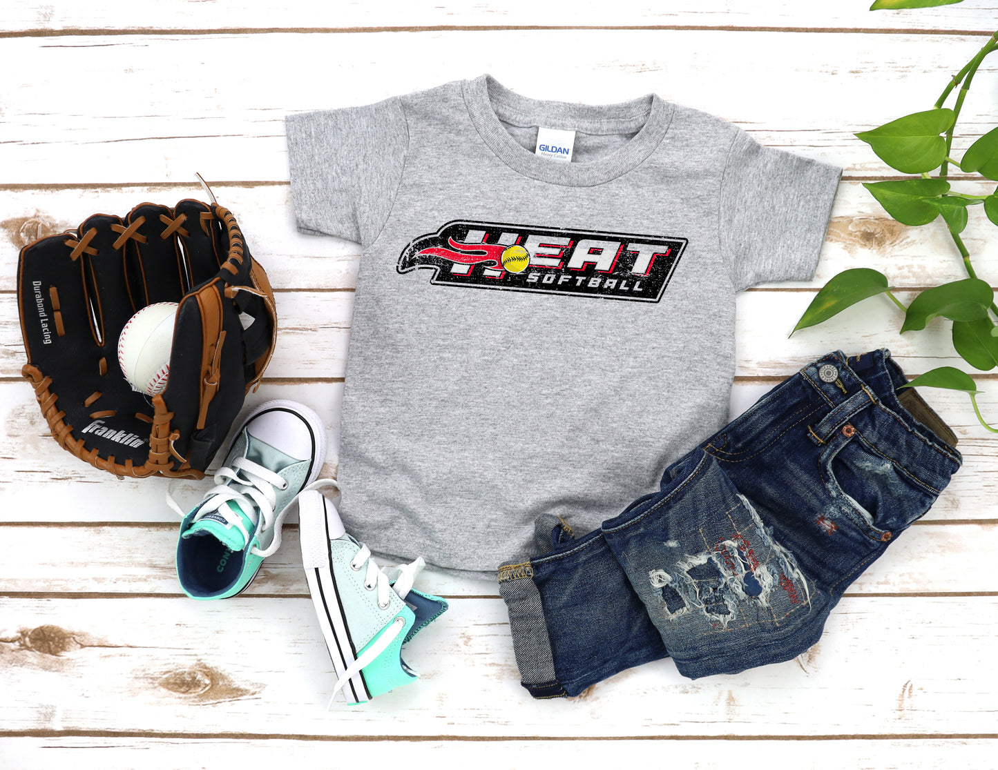 Heat Logo 2 Distressed - Youth T-Shirt