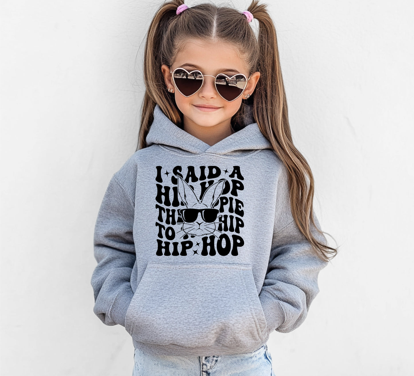 Hip Hop Bunny - Youth Hoodie