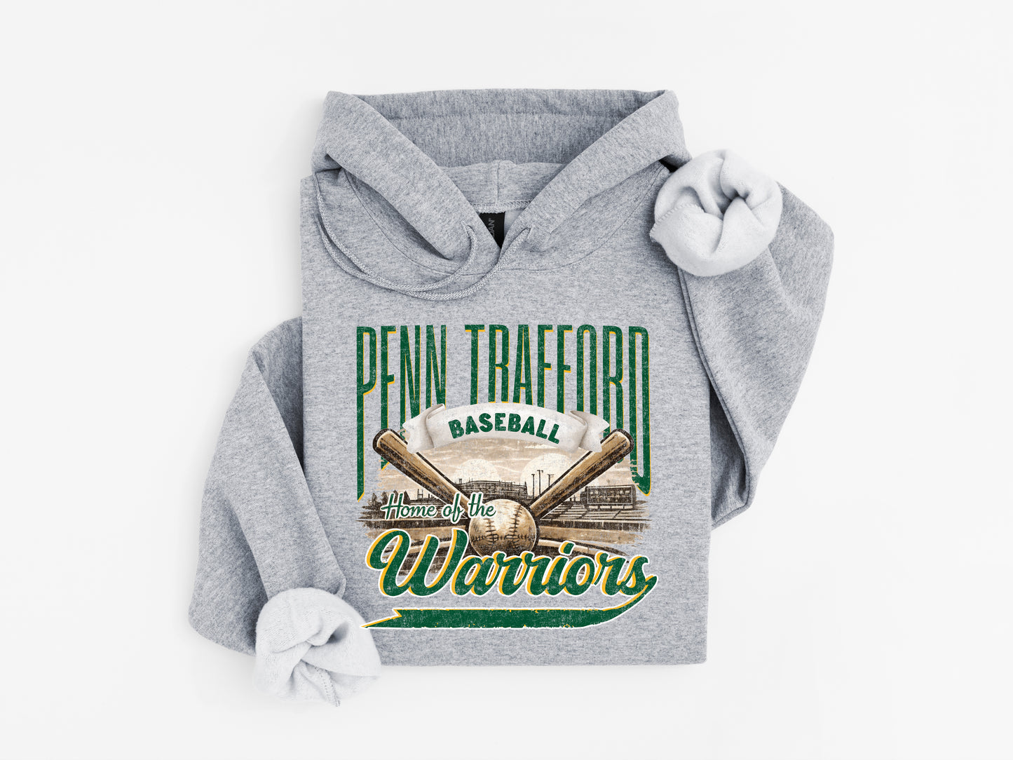 Home of the Warriors Baseball - Adult Hoodie