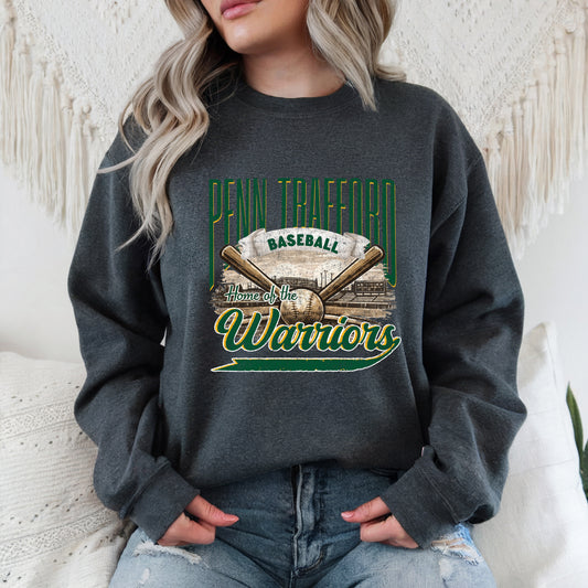 Home of the Warriors Baseball - Adult Crew Sweatshirt