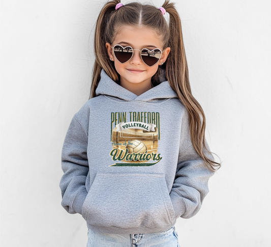 Home of the Warriors Volleyball - Youth Hoodie
