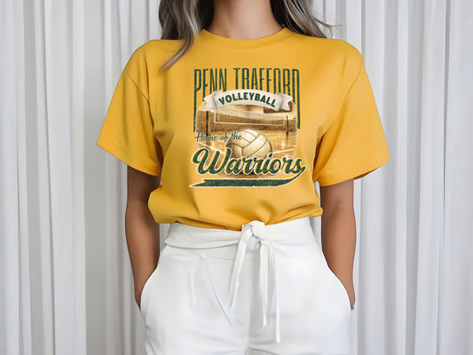 Home of the Warriors Volleyball - Adult T-Shirt