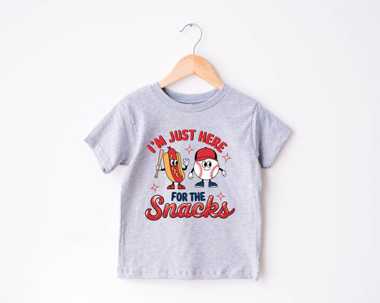 Just Here for the Snacks - Toddler T-Shirt