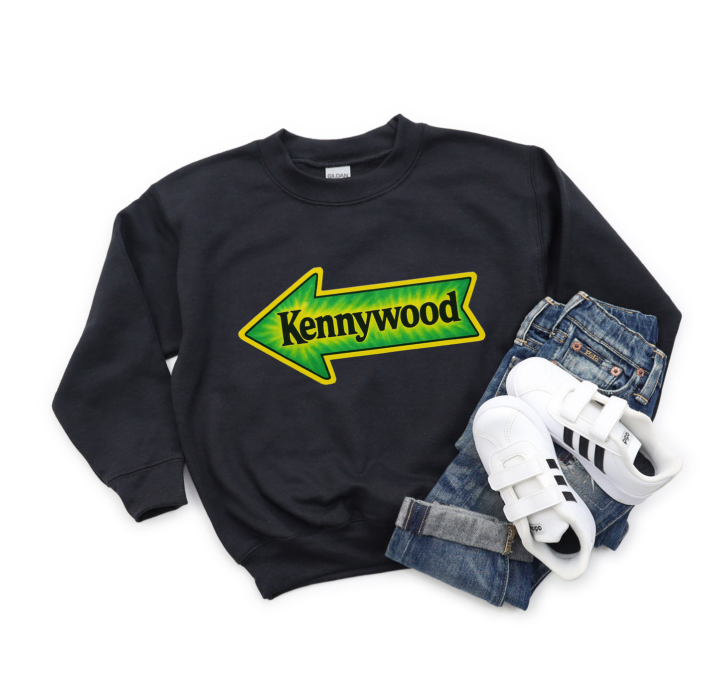 Kennywood Green & Gold - Youth Crew Sweatshirt