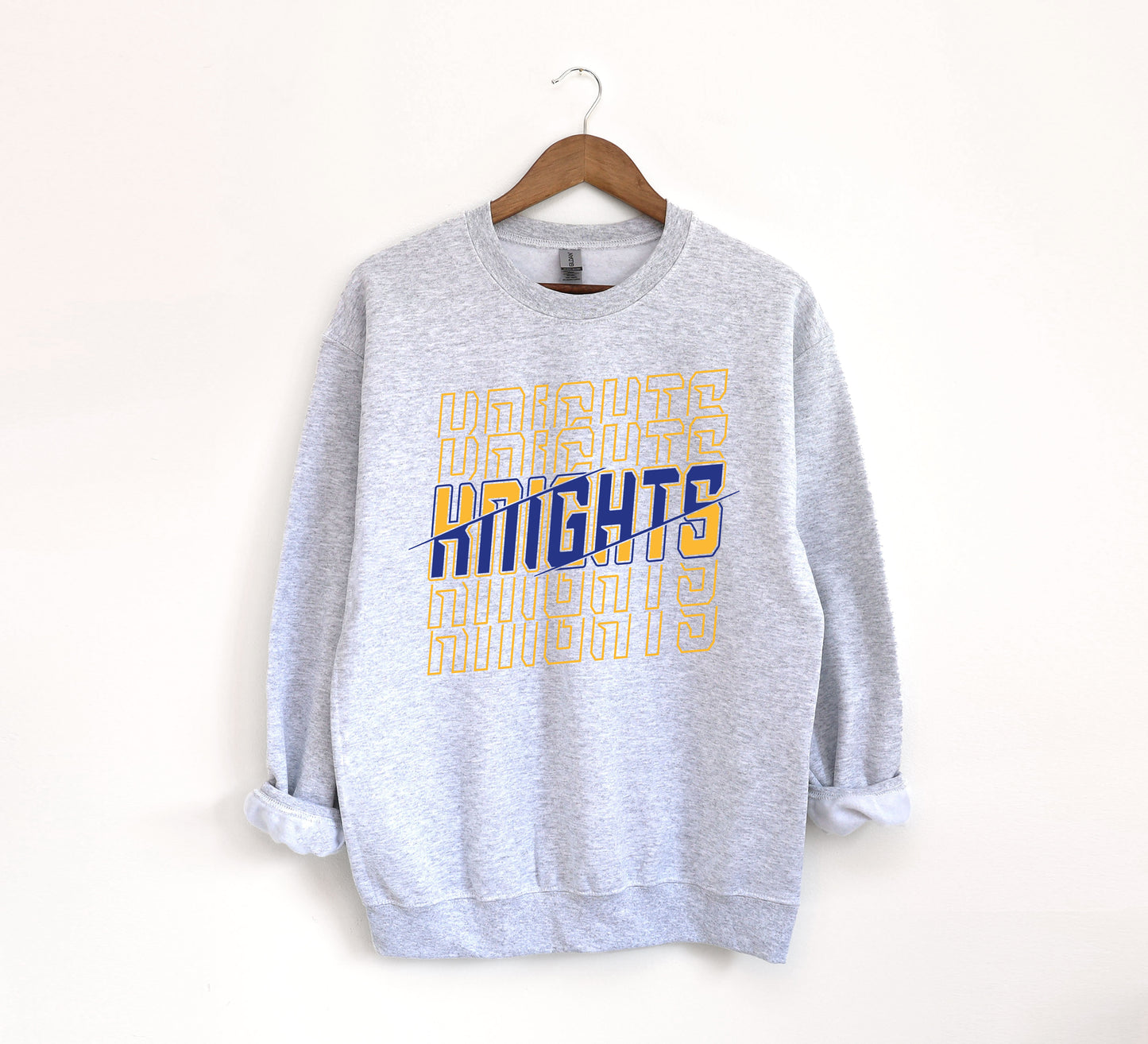Knights Blue & Gold - Adult Unisex Crew Sweatshirt