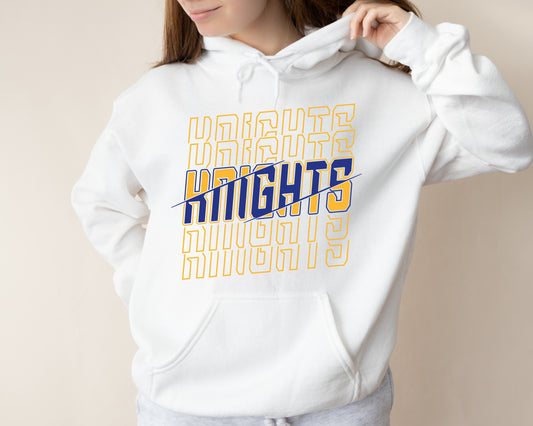 Knights Blue & Gold - Adult Unisex Hoodie