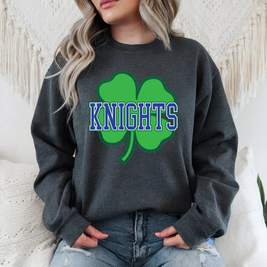 Knights Shamrock - Adult Crew Sweatshirt